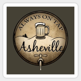 Always On Tap - Asheville Beer - Rustic B 22 Sticker